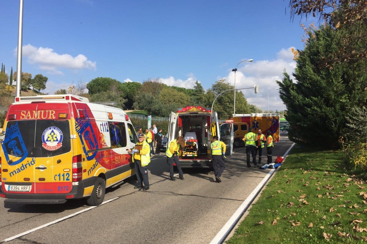 Muy grave un menor atropellado en Madrid cuando iba en bicicleta 