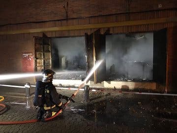 Se incendia el antiguo cine Palafox de Torrejón