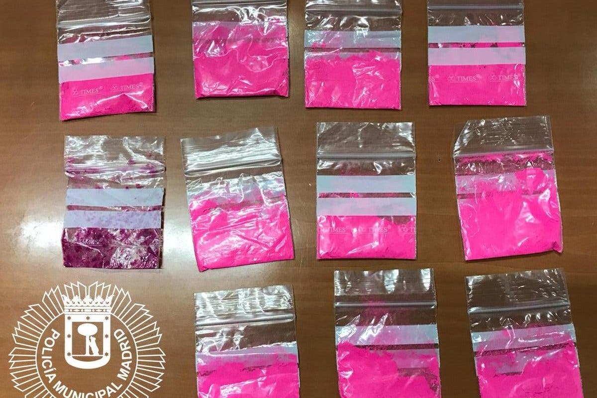 Detenida una joven en Madrid con 11 bolsitas de cocaína rosa 