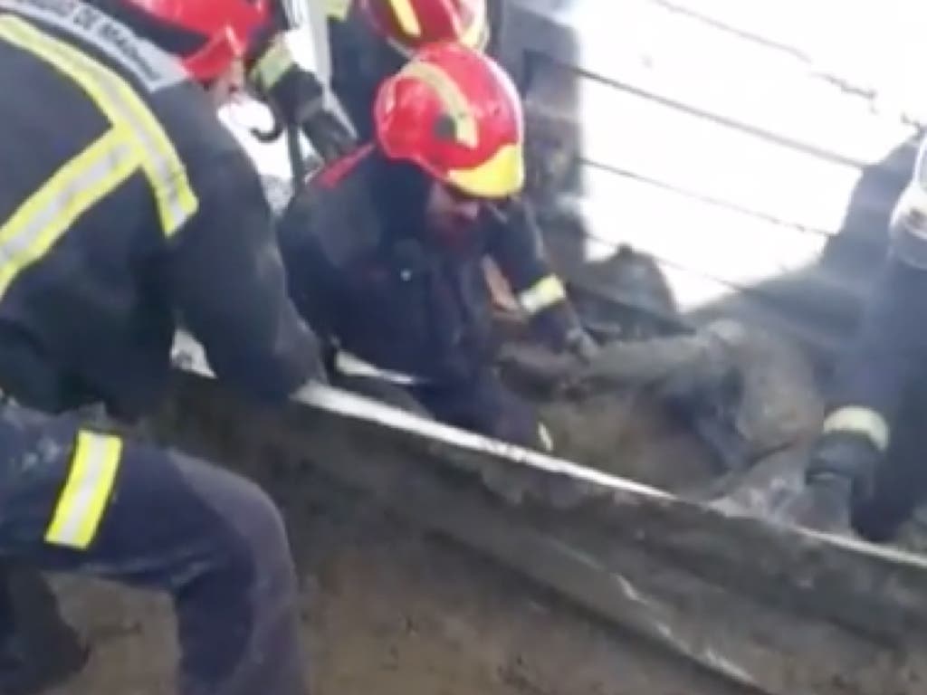 Cuatro obreros heridos al ceder un forjado en Alcobendas