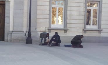 Detenidos ocho independentistas por desórdenes públicos ante el Supremo