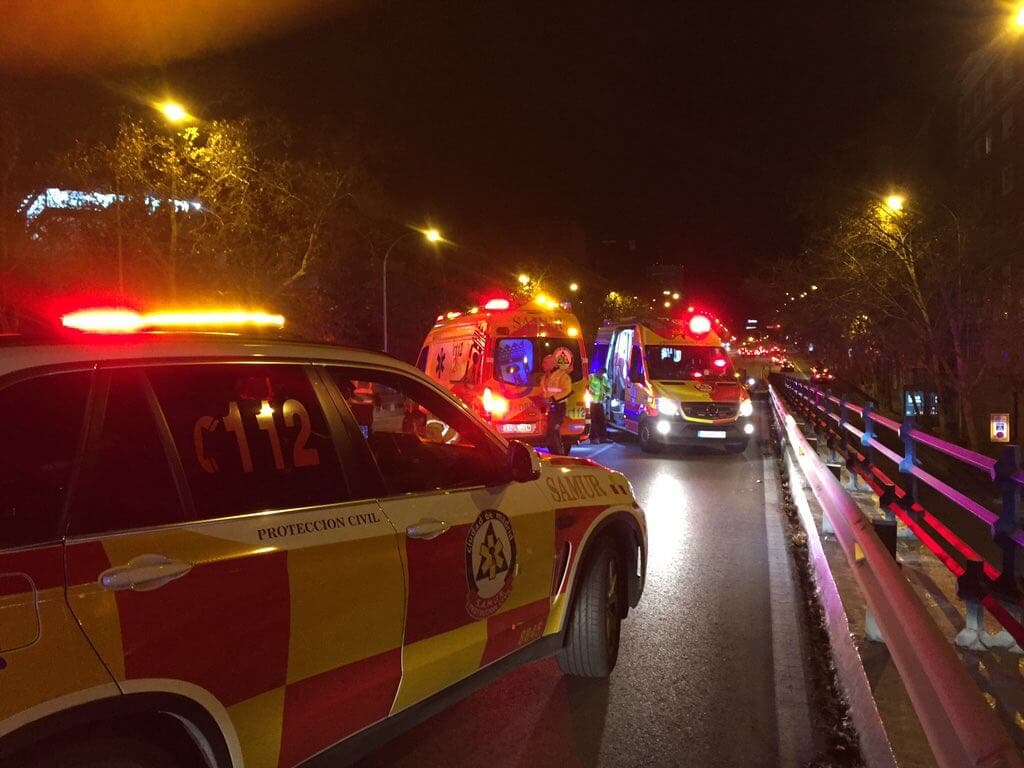 Muere un joven de 30 años en un accidente de moto en Madrid