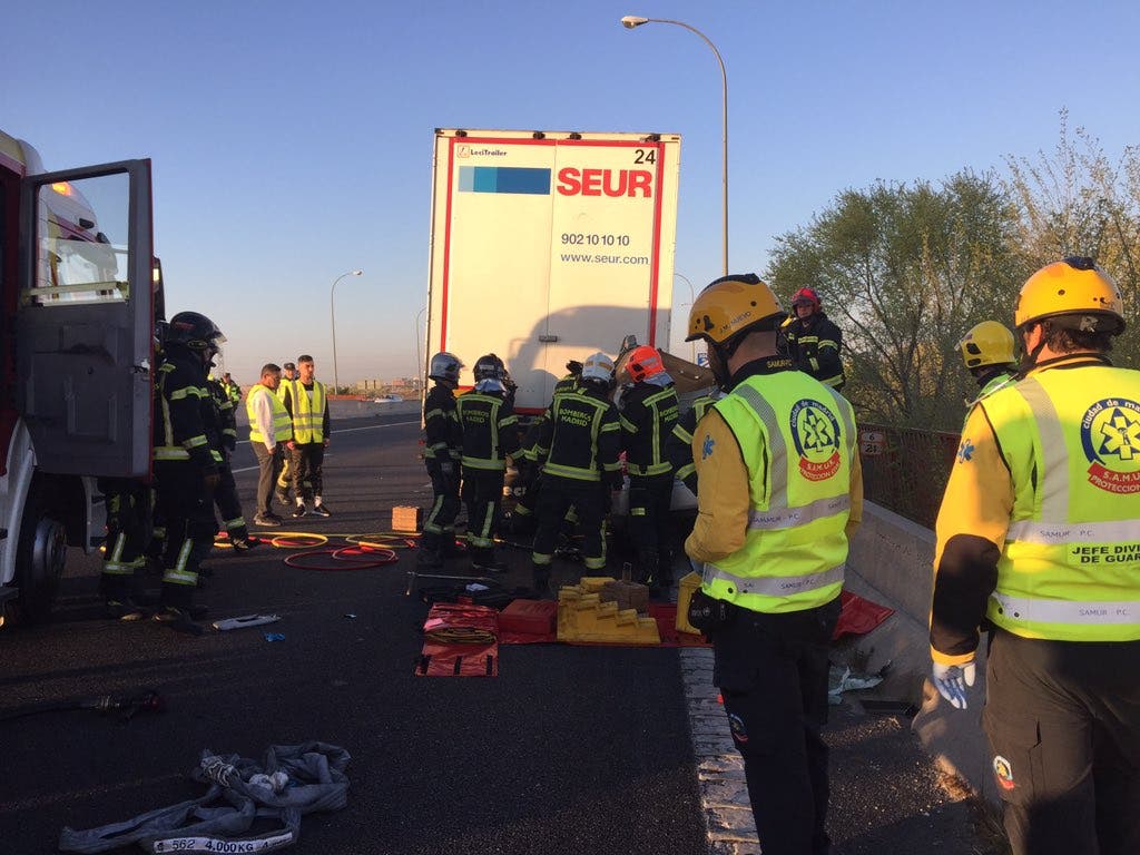 Accidente mortal en la M-45