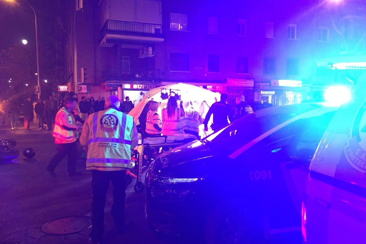 Muere un motorista al chocar con otro en Madrid
