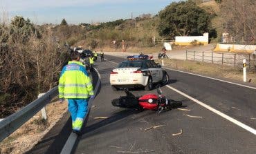 Muere un motorista en un accidente en la M-513