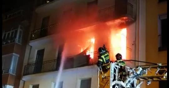 Un incendio en Madrid deja 11 personas intoxicadas 