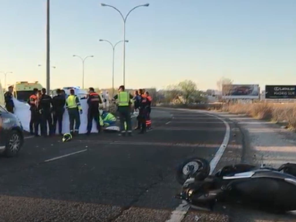 Muere un motorista de 54 años en Leganés