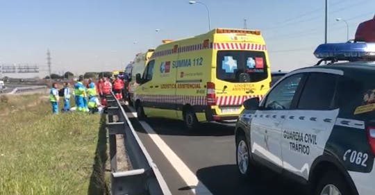 Muere un motorista en la M-40