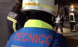 Un incendio de chabolas deja 14 intoxicados en Navalcarnero