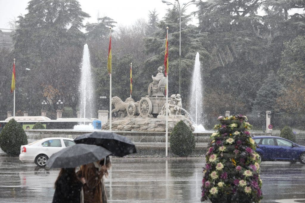 Se espera un martes lluvioso en Madrid en hora punta