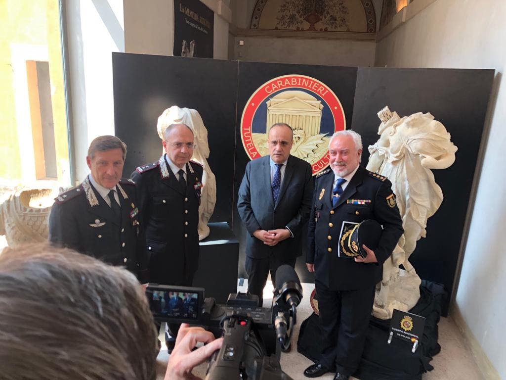 Localizan en Madrid una escultura robada en Roma valorada en 200.000 euros 