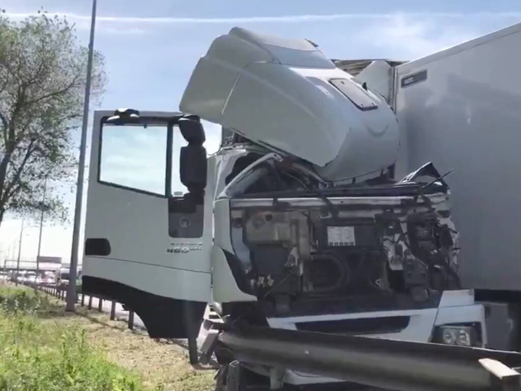 Herido grave un camionero tras sufrir un accidente en Torrejón