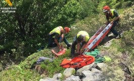 La Guardia Civil salva la vida a un senderista accidentado en Guadalajara