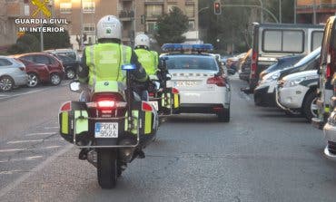 La Guardia Civil detectó 38 alcoholemias positivas en carreteras de Guadalajara el fin de semana