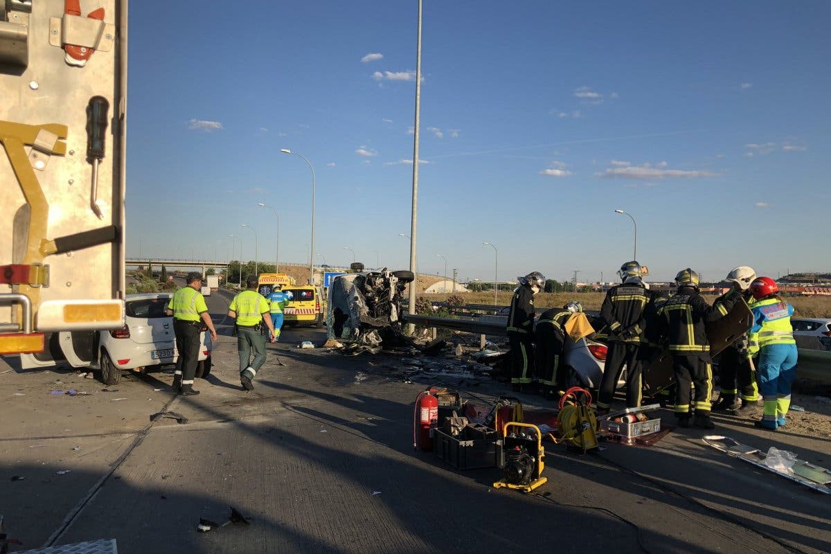 Muere un conductor en un accidente múltiple en la M-50