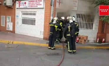 Incendio en una tienda de frutos secos de Mejorada del Campo