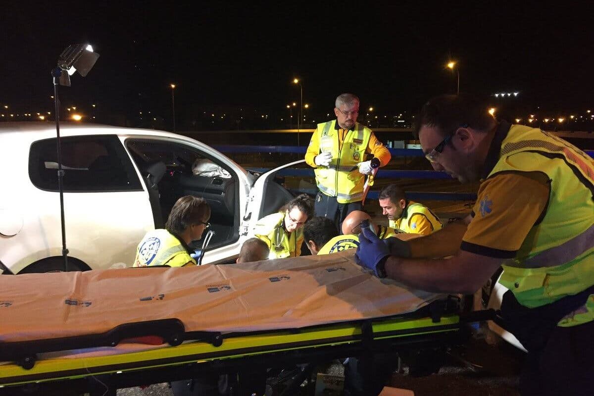 Cinco heridos, dos graves, en un accidente en Vallecas