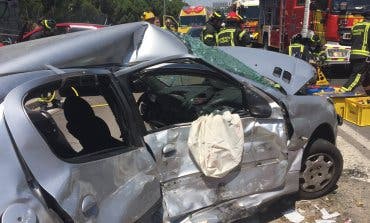 Siete heridos en un accidente múltiple en la A-42