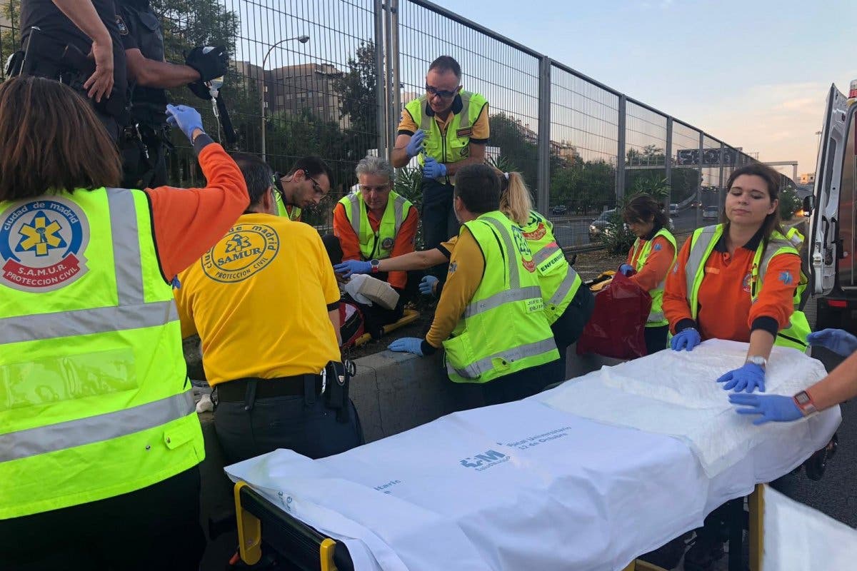 Herido grave un joven atropellado en la M-30 cuando huía de la Policía