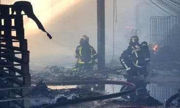 Incendio sin heridos en un polígono industrial de Leganés