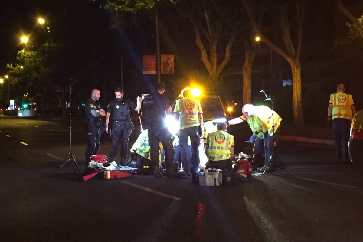 Fallece un motorista de 23 años en el Paseo de la Castellana