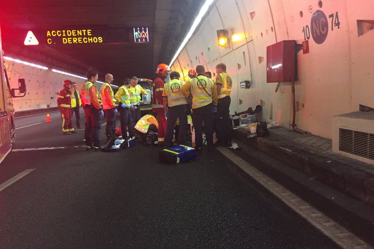 Muere un motorista de 45 años en los túneles de la M-30