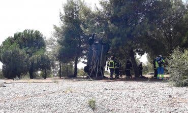 Espectacular accidente, con una herida leve, en la M-505
