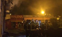 Un incendio calcinó un local de hostelería en Madrid