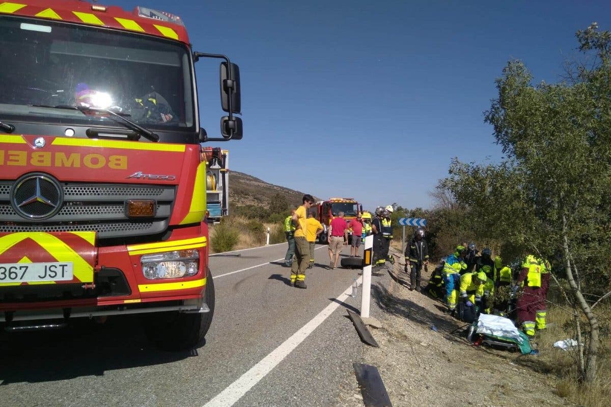 Herido muy grave un hombre en un accidente en la M-604