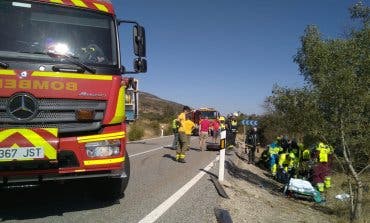 Herido muy grave un hombre en un accidente en la M-604