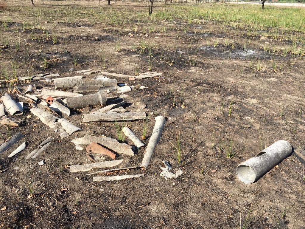 El incendio del Humedal de Coslada deja al descubierto residuos de amianto