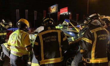 Ocho heridos en un accidente en el Bus-VAO de la A-6