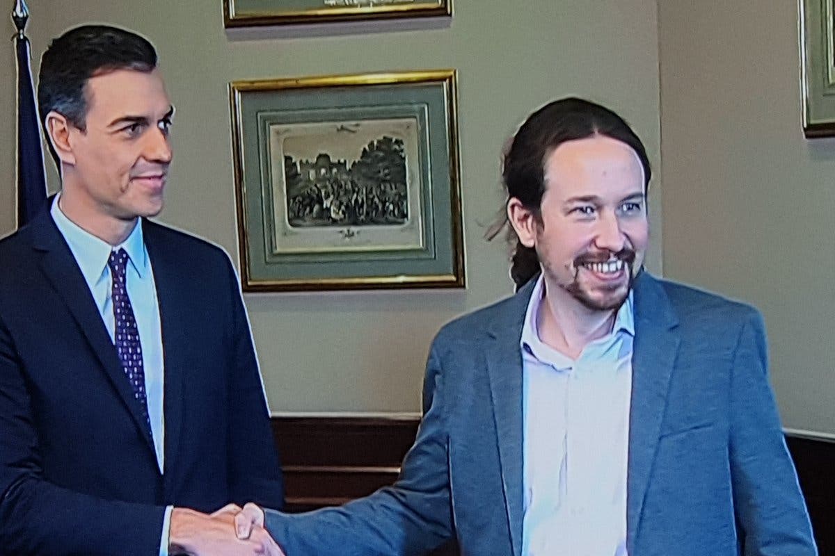 Pedro Sánchez y Pablo Iglesias anuncian un principio de acuerdo para gobernar