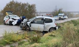 Cuatro heridos en un accidente de tráfico en la Carretera de Vicálvaro