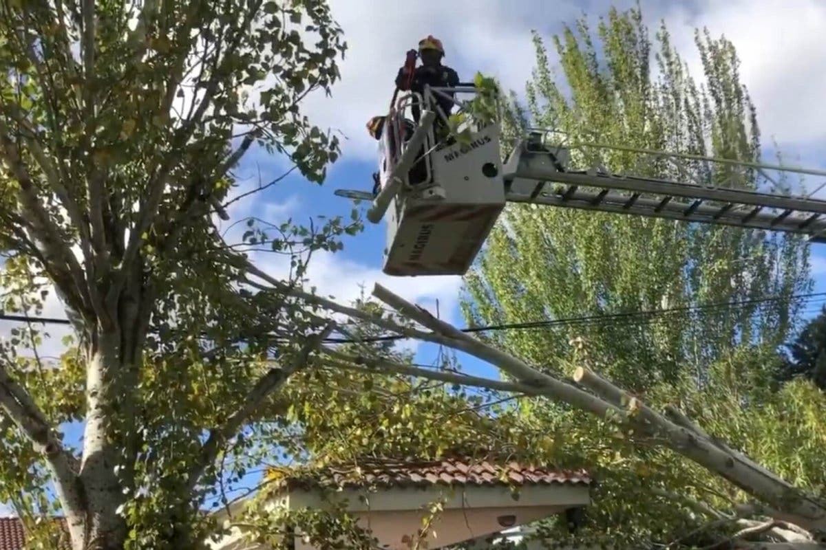 La alerta por viento continuará este lunes en el Corredor del Henares 