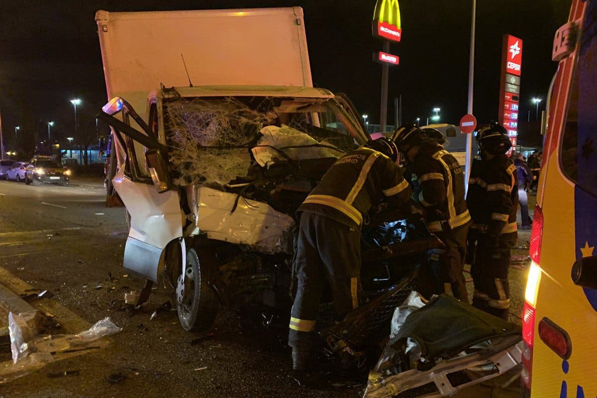 Un conductor drogado y sin carnet provoca un grave accidente en Madrid