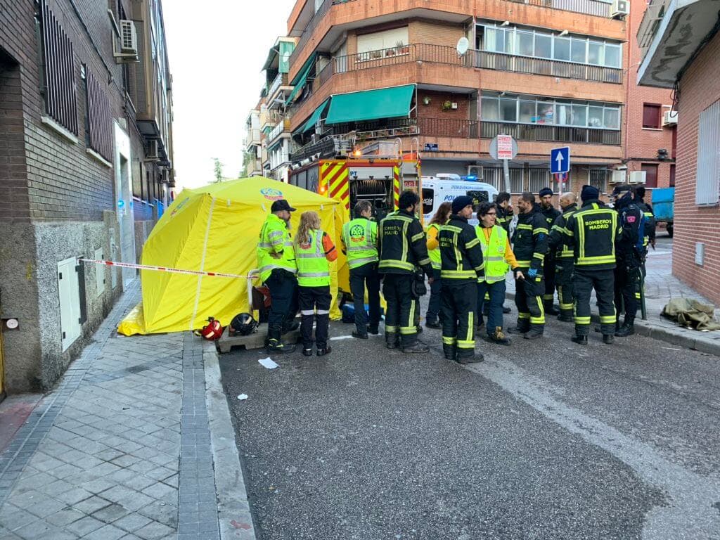 Muere una mujer de 46 años en un incendio en Vallecas