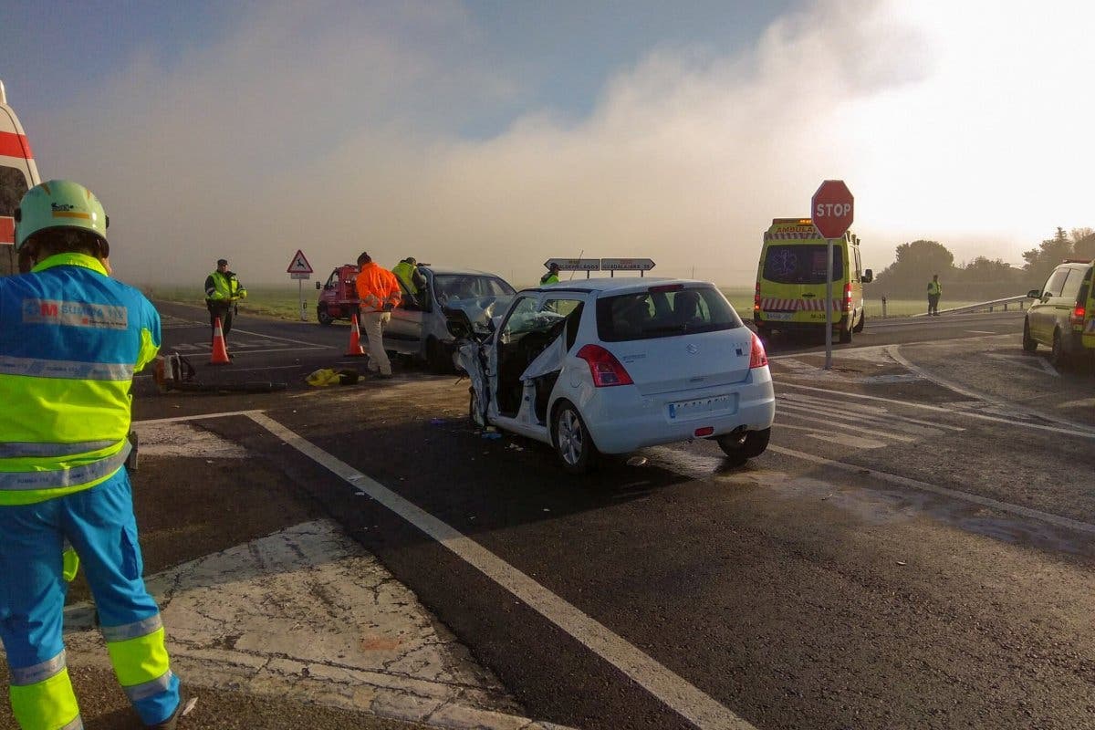 Accidente en Talamanca de Jarama con cuatro heridos, entre ellos un niño