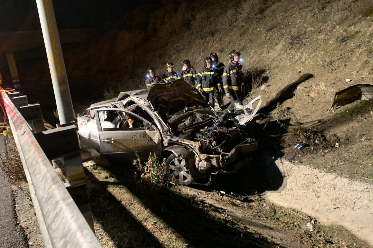 Mueren tres jóvenes en un accidente en la M-50