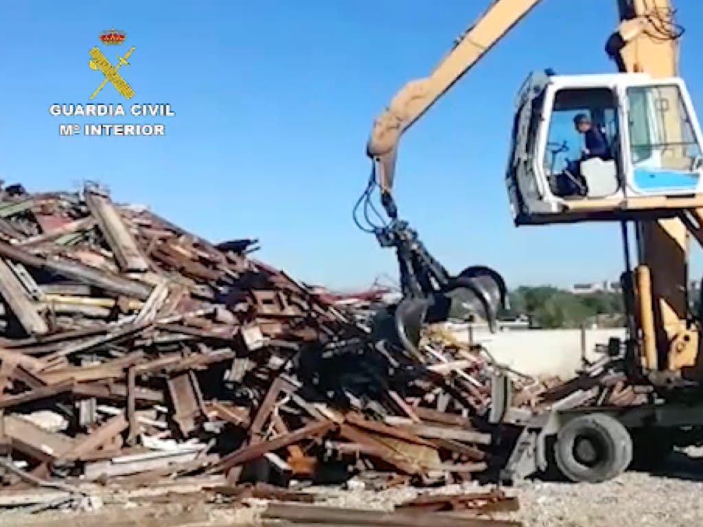 Hallan en San Fernando de Henares 35 toneladas de vías de tren robadas