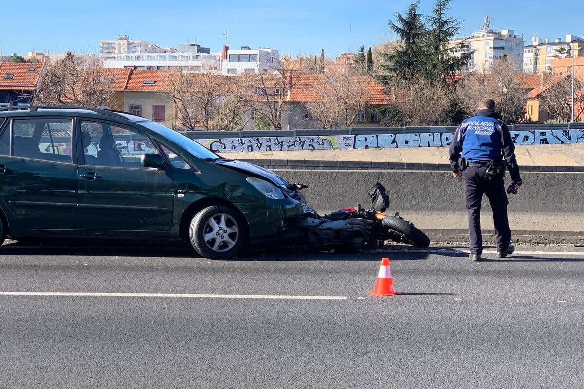 Muere un motorista de 39 años en un accidente en la M-30