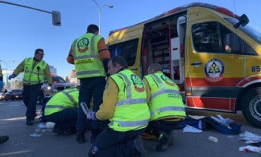 Herido grave un motorista tras chocar contra un coche en Arturo Soria