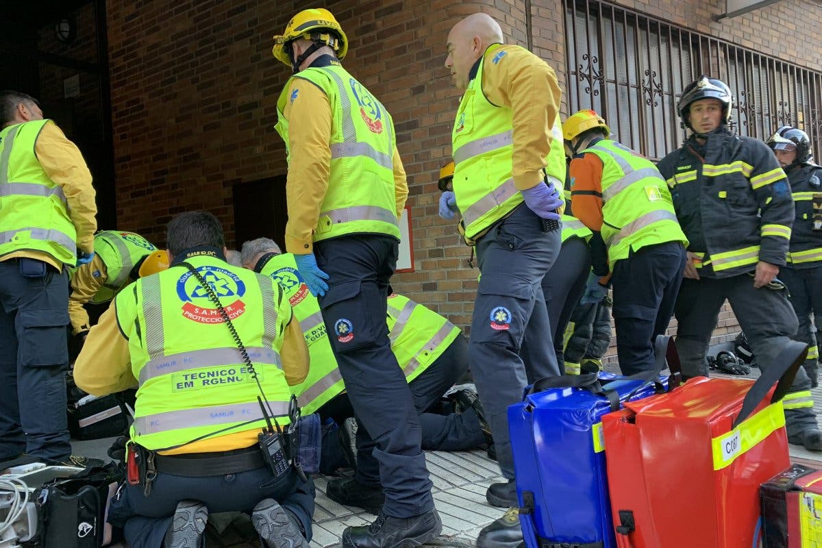 Muere una anciana tras incendiarse su piso en Madrid