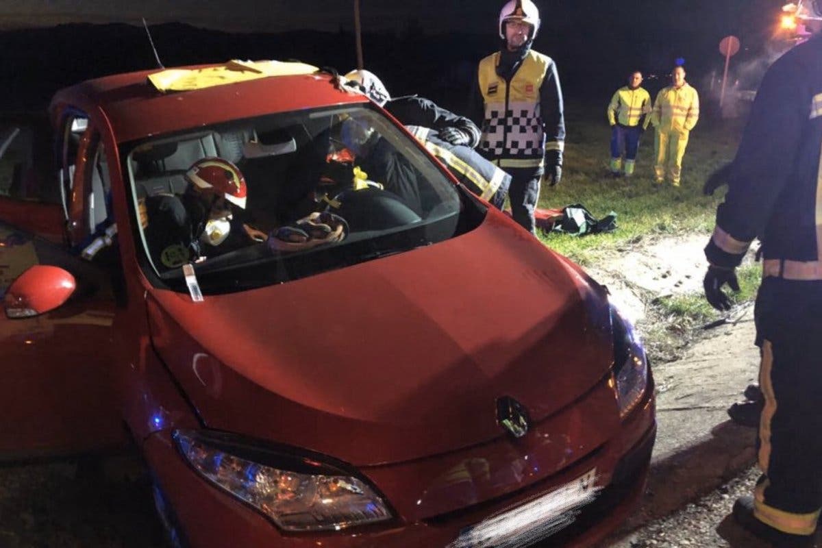 Cuatro heridos en un accidente de tráfico en Talamanca de Jarama 