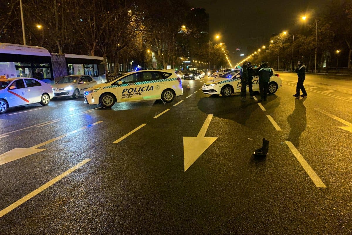 Herido muy grave un joven de 24 años tras ser atropellado en la Castellana