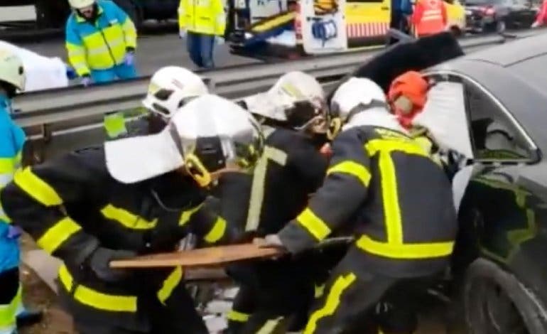 Herido grave un conductor en la M-50, en San Fernando de Henares