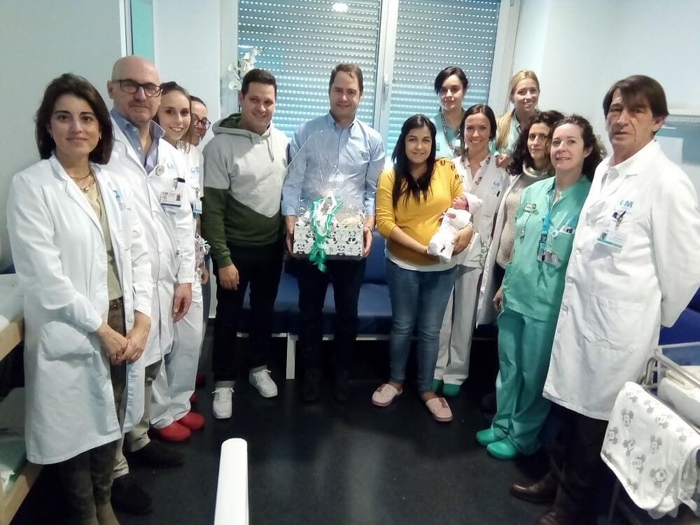 Martina, el primer bebé nacido en 2020 en Torrejón de Ardoz 