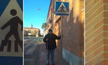Los obstáculos que sufre un invidente en Alcalá de Henares 