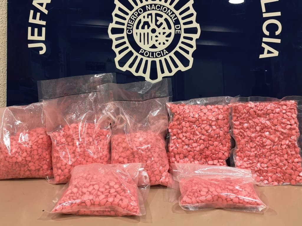 Interceptadas más de 20.000 pastillas de éxtasis rosa en la Estación Sur de autobuses