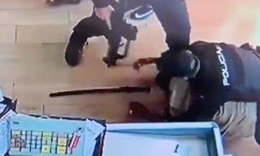 Espectacular intervención policial para impedir el atraco a un supermercado en Madrid